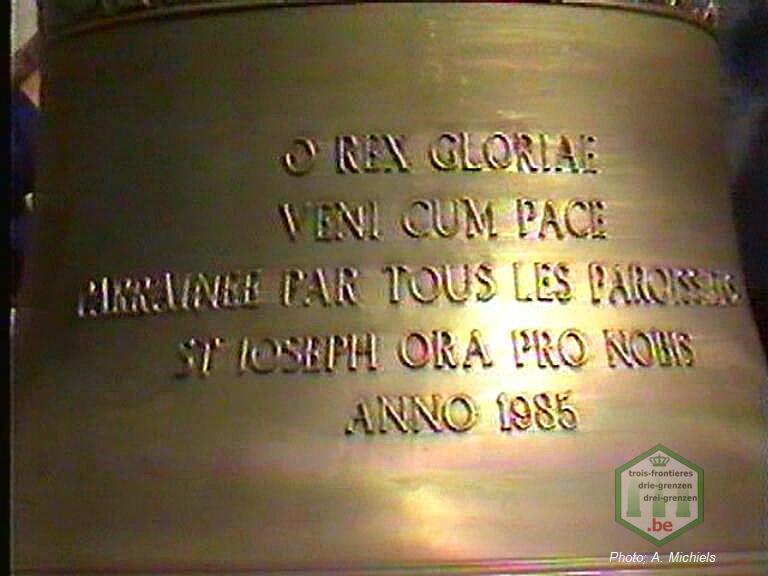 Inschrift auf der Glocke